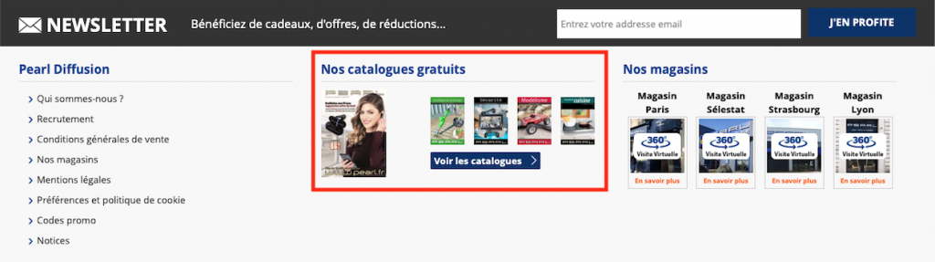 Télécharger les catalogues en ligne de lima société Pearl.