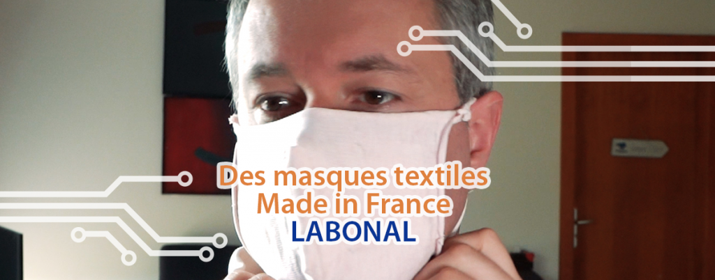 Cover masque français en vente covid 19 LABONAL