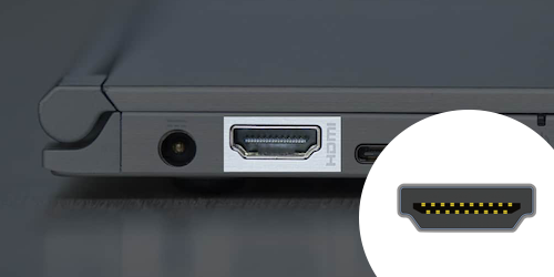 Connexion à l'aide d'un câble HDMI