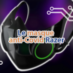 Le masque high-tech et anti-Covid de la marque de matériel informatique pour joueurs Razer.