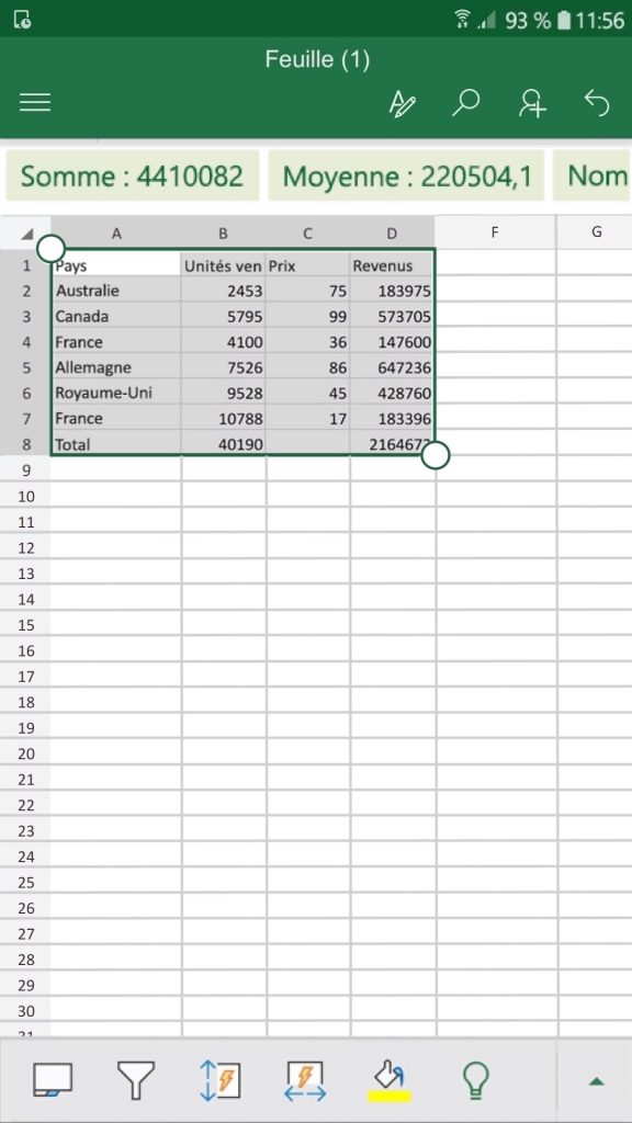 Convertir une image en tableur numérique éditable sur Excel.