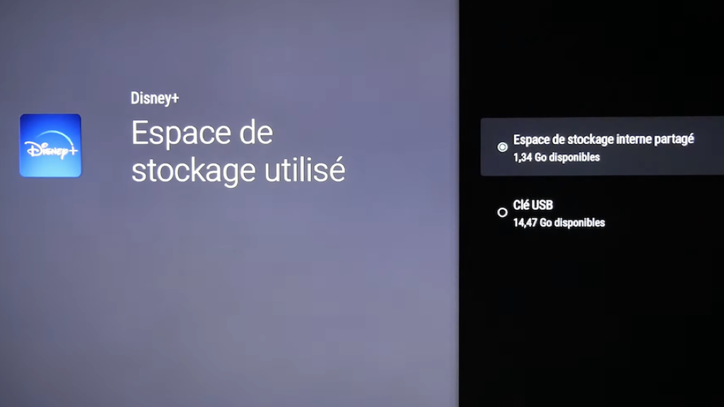 Comment déplacer une application de la mémoire interne de Chromecast vers un espace de stockage externe.