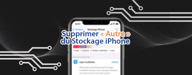 Comment supprimer la section "Autre" dans le stockage de l'iPhone.