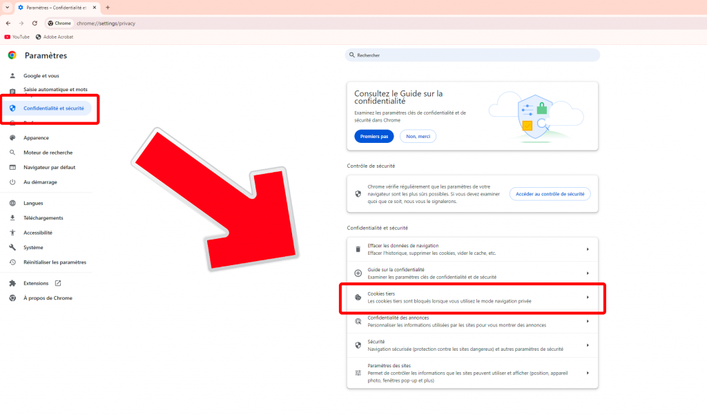 Supprimer les cookies navigateurs 3