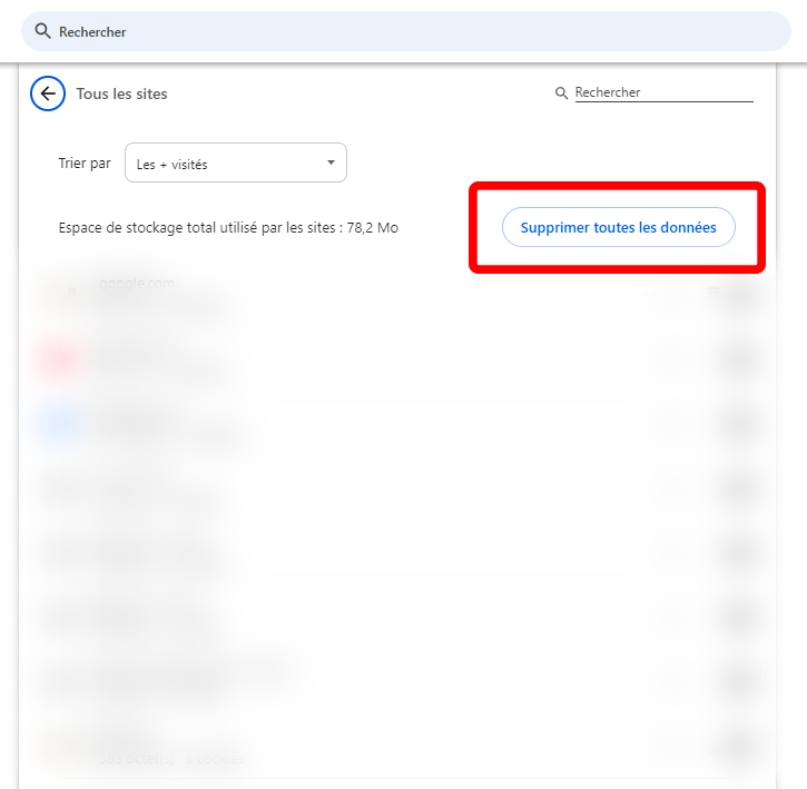 Supprimer les cookies navigateurs 5